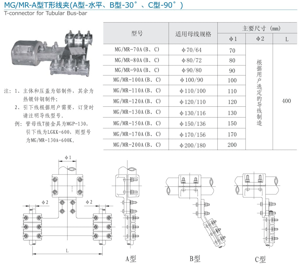 58-2 MG MR-A型T形線夾（A型-水平、B型-30°、 C型-90°）.gif